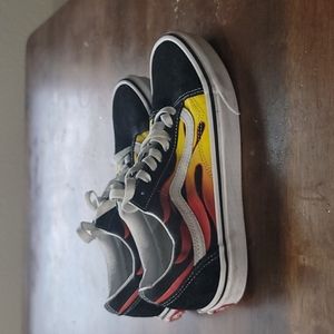 Vans 6.5 mens or 8.0 sz womens Old Skool Flame